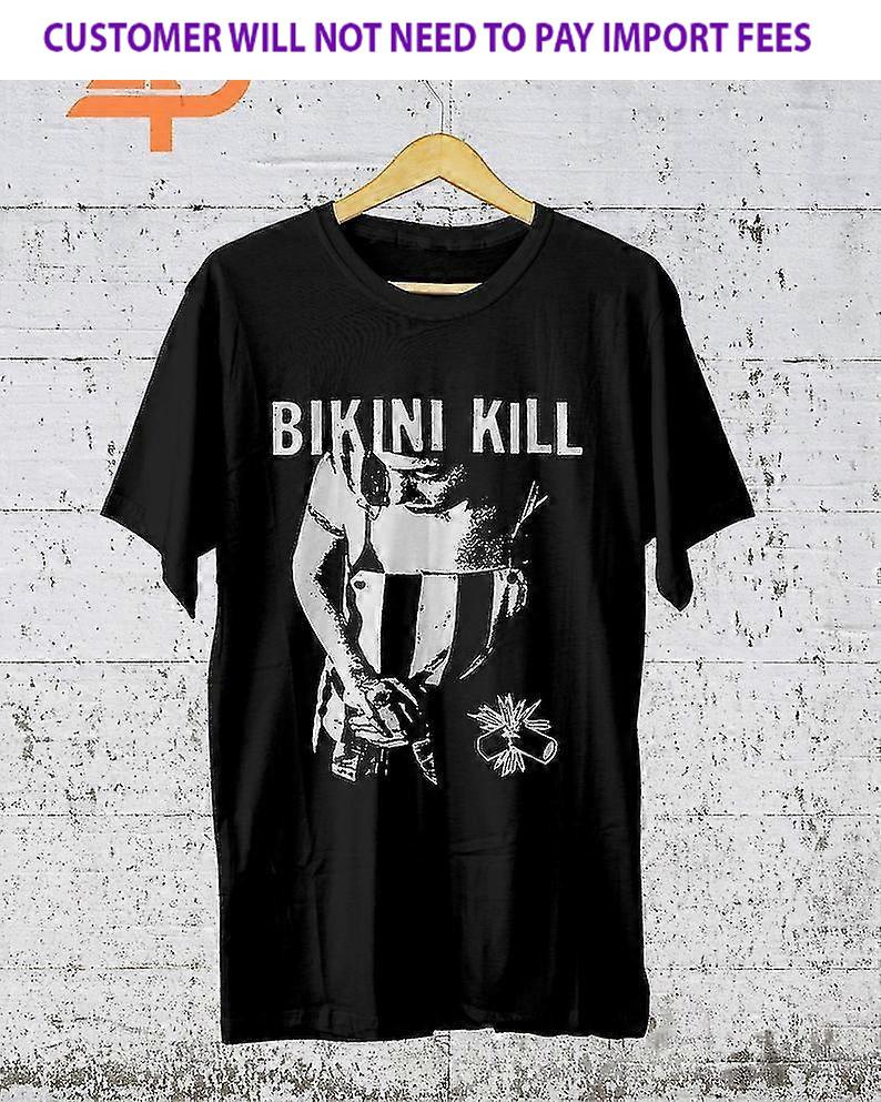 Vtg Riot Grrrl Bikini Kill Unisex Shirt Short Sleeve Black S5XL HK017 XXL