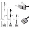 Chicken Coop Poop Shovel 3 In 1 Retractable Chicken Poop Scooper Tool for Chicken Coop Cleaning