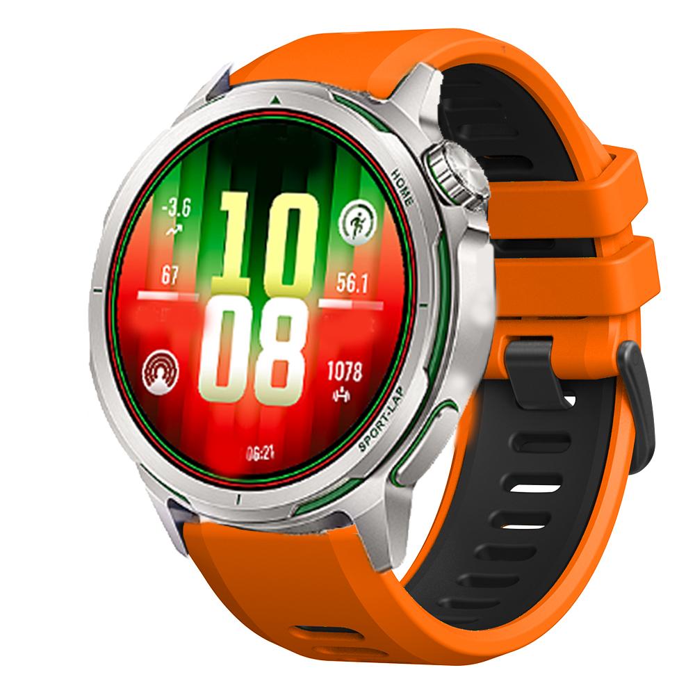 Quick Release 22mm Two-Tone Sport Silicone Wrist band For HUAWEI WATCH GT Runner2 Strap For HUAWEI GT6 GT5 GT4 GT3 46mm bracelet