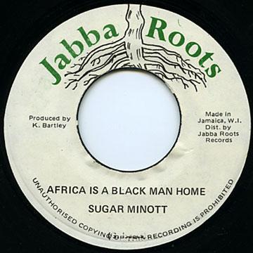 

7inch Record SUGAR MINOTT - Africa Is A Black Man Home none Jabba Roots 1980 Jamaica Reggae, Ska & Dub Used