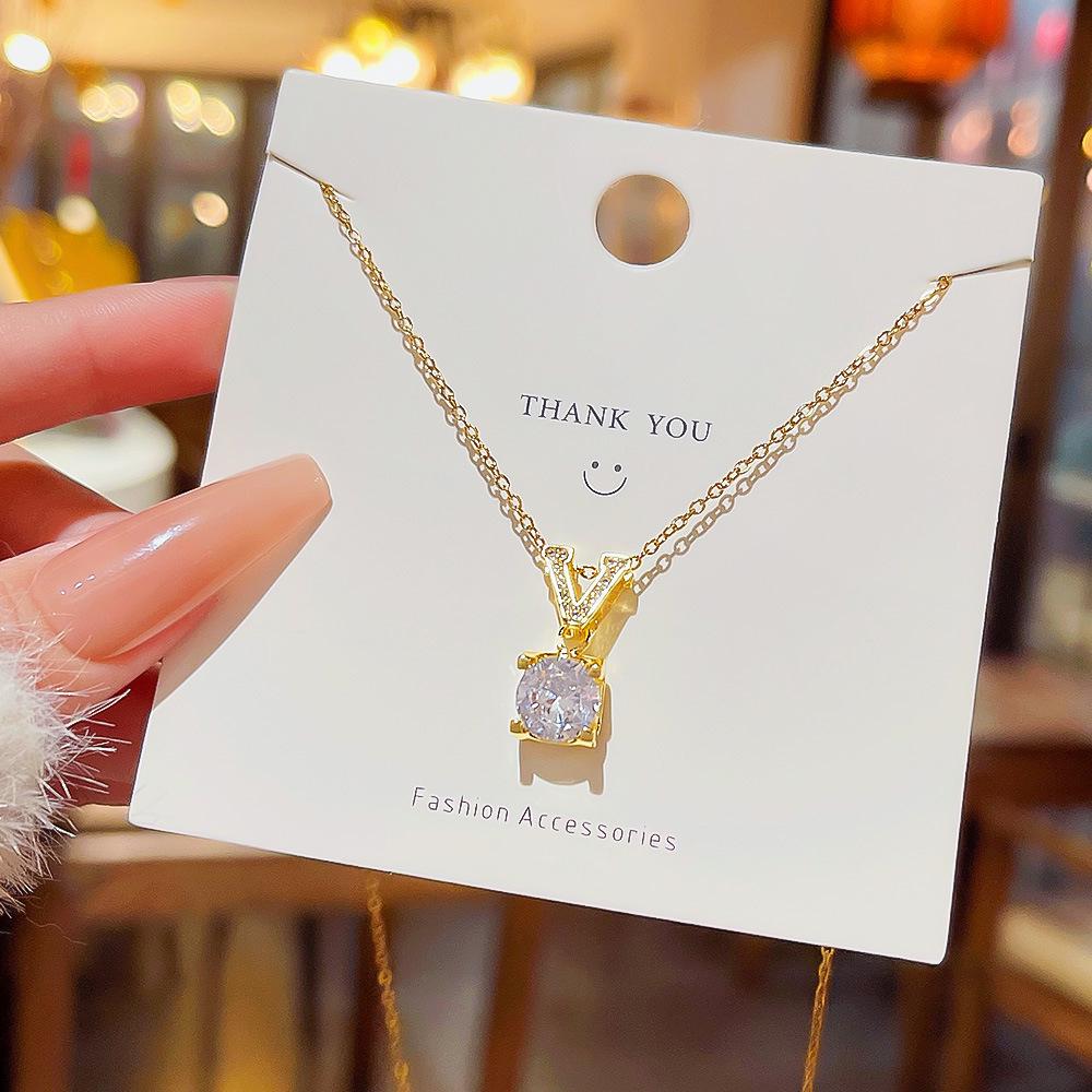 2025 Luxury Titanium-Clad Women's Summer Necklace - Non-Fading, High-End Design