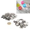 100 Set Pin Back Button Parts Sturdy Metal Plastic Rustproof Smoothing Button Making Supplies for Badge  