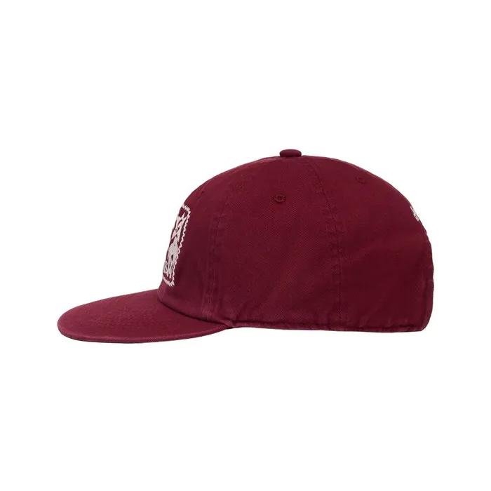 Universe Rubber Patch Washed Cap_BURGUNDY