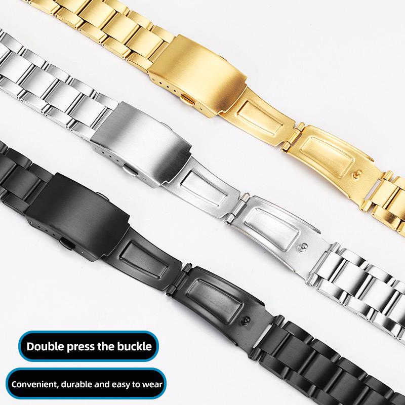 Für Casio Uhr AE-1200/1300 F-91W SGW400 F84 A158W/168 W-216H AE1200 Metall Edelstahl Uhrenarmband 18mm Herrenarmband Armband