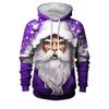 Felpe di Natale Babbo Natale Stampa 3D Uomo Donna Felpe con Cappuccio Oversize Harajuku Pullover Tuta Cappotto Abbigliamento Uomo