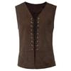 Men's Retro Renaissance Court Vest – Medieval Lace-Up Cosplay Costume for Stage Performances