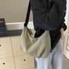 Jednobarevná taška přes rameno Velkokapacitní taška Crossbody Dámská taška do podpaží