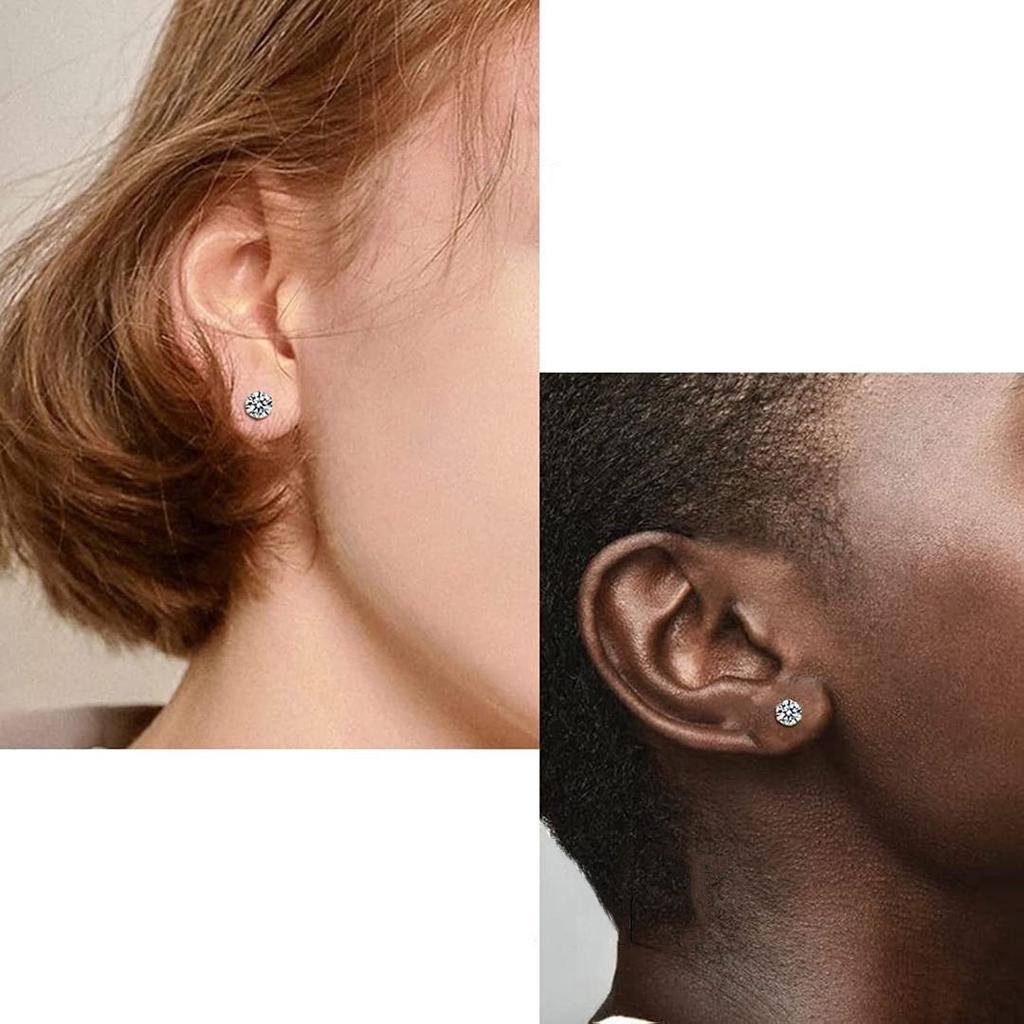 SUNIBI3 Size Stud Earrings for Women Classic Luxury Earrings Women Minimalist Bling Zircon Earring Fashion Ear Stud Zircon
