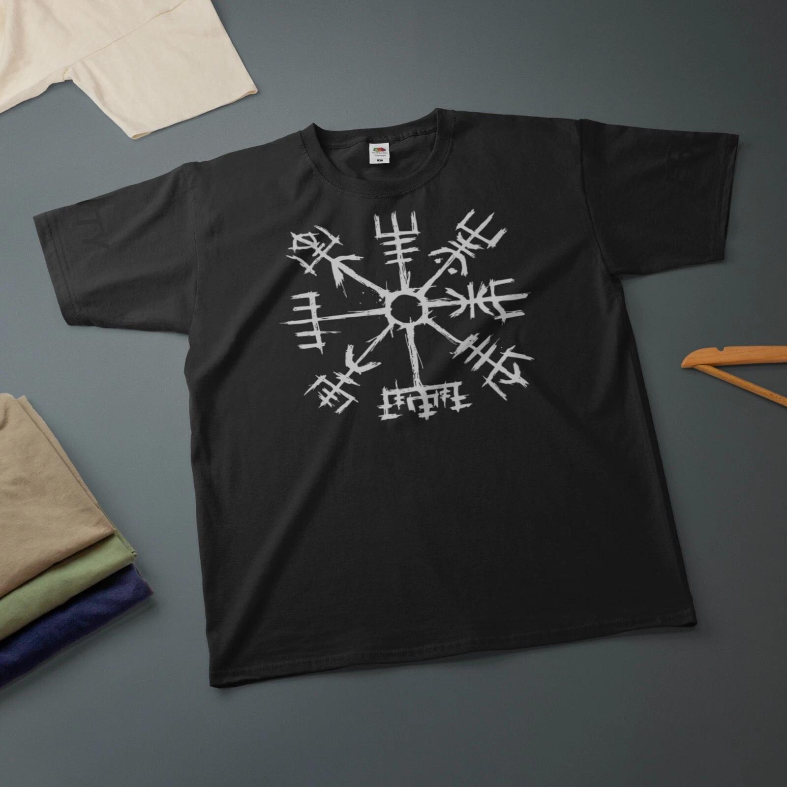 Viking Compass Nordic Rune T-Shirt Various Sizes & Colours Funny Tee S