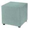Quadratische Hockerabdeckung 18x18x18" Dehnbare Hockerbezüge Elastischer Hocker Fußhocker Schutzbezug für Wohnzimmer Schlafzimmer