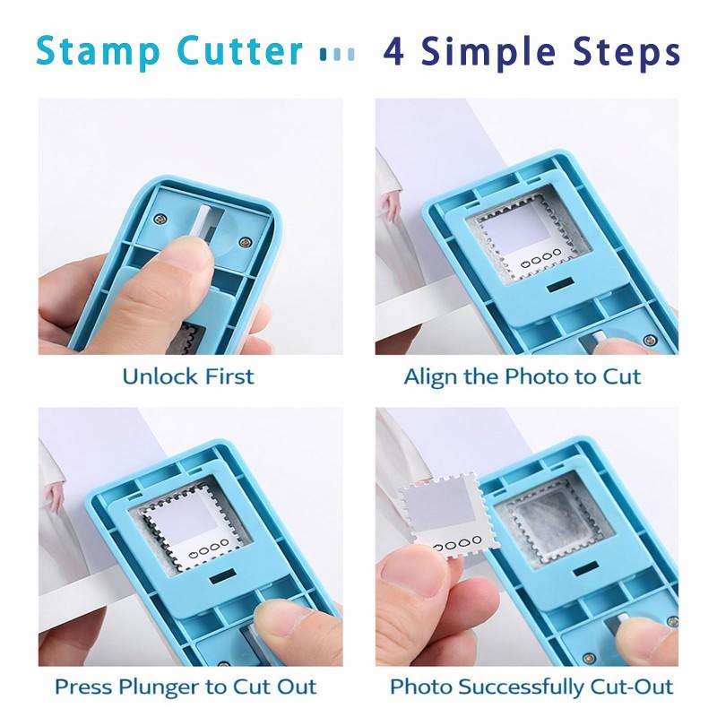 Perfurador de Buraco Quadrado Grande Portátil Manual Ergonômico Perfurador de Buraco Quadrado para Cartão Scrapbook Envelope de Correspondência