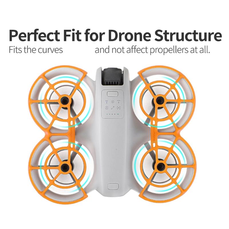 Pack of 2pcs Propeller Protective Rings Quadcopter Paddle Leaf Propellers Guards Secure Flying Enhancement