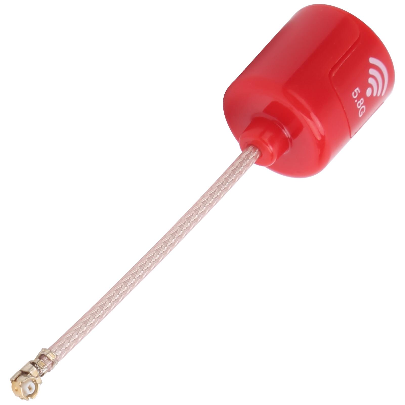 

Антена RHCP 5,8 ГГц, 2,8 дбі, інтерфейс UFL з високим коефіцієнтом посилення, довгі частини антени для літака RC FPVRed червоний