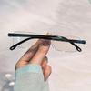 8pcs High-Definition Blue Light Blocking Reading Glasses - Rimless, Anti-Eyestrain, Glare Protection, +1.0 to +4.0