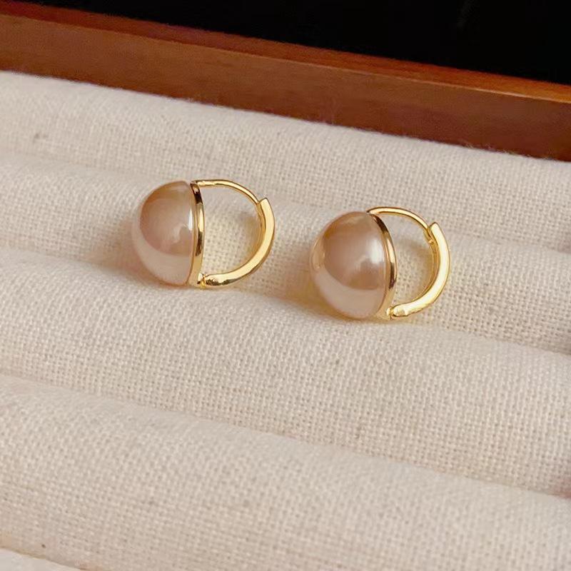 

Французская элегантная подвеска цвета шампанского с бусинами и пряжками золотого цвета, изысканные серьги для женской вечеринки 2024 года