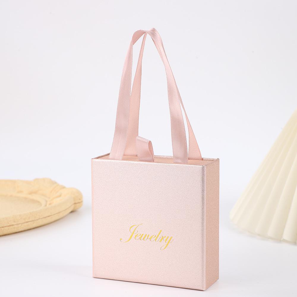 Glitter Paper Jewelry Box for Earrings, Bracelets, and Rings