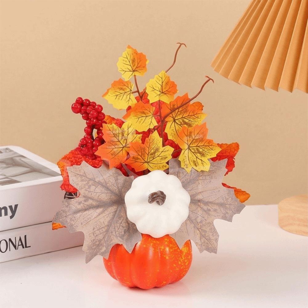 DIY Halloween Ornaments Maple Leaf Desk Ornaments Fall Harvest Decorations Party Decorations