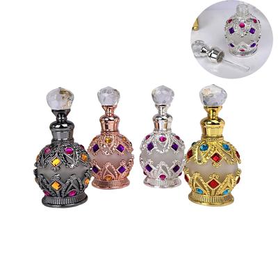 15ML Dubai Style Storage Bottle Glass Bottle Refillable Perfume Essential Oil Bottle Special Split Bottle Empty Bottle