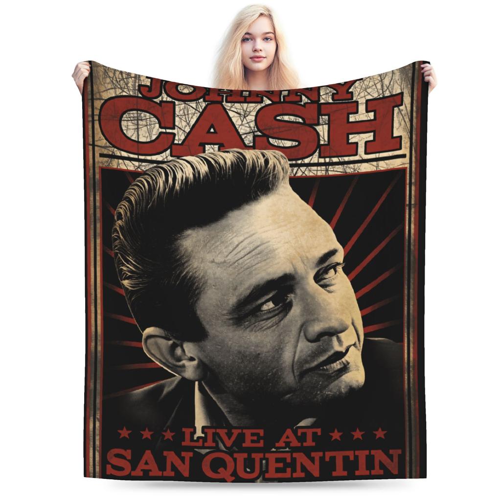 French Singer Johnny Hallyday Rock Star Blanket Quality Warm Soft  Throw Blanket Spring Boy Girl Couch Chair Bedspread