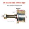 T-förmiges einseitiges Stahlschienenrad/Aufzugsgüterrolle mit konischem Lager Nr.. 8 & Nein. 10 Kanäle