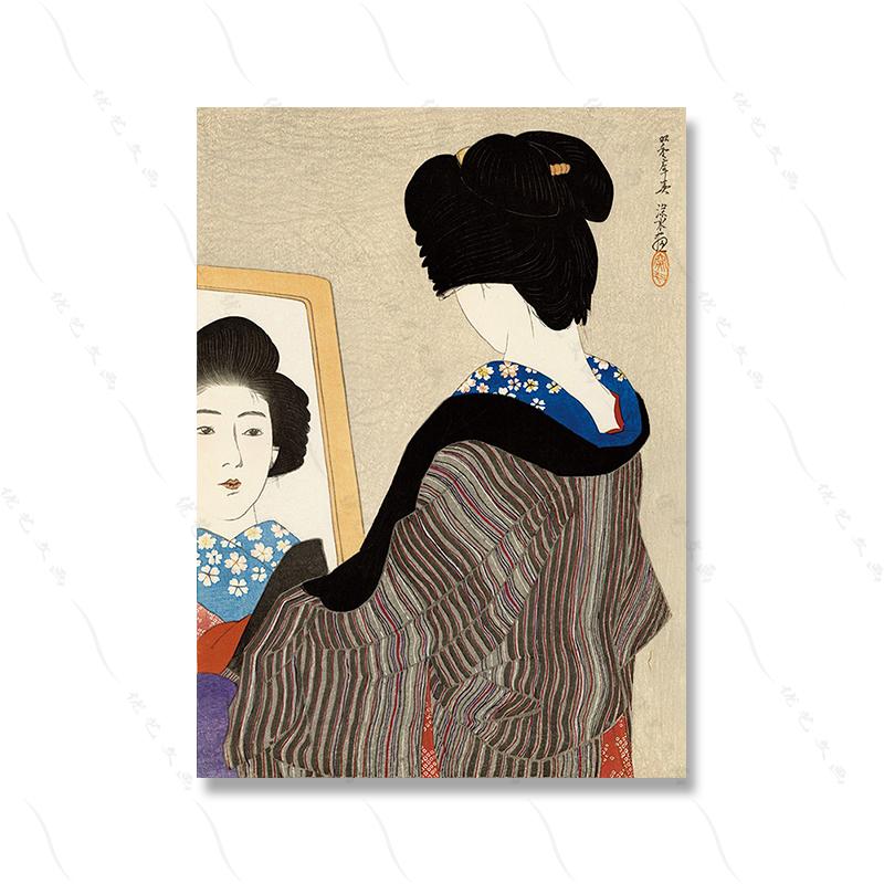 Japoneză Femeie Ukiyoe Galerie de Artă Poster Kimono Femeie Retro Baie Pânză Pictură Print Sexy Geisha Camera Decor Home Decor Vintage