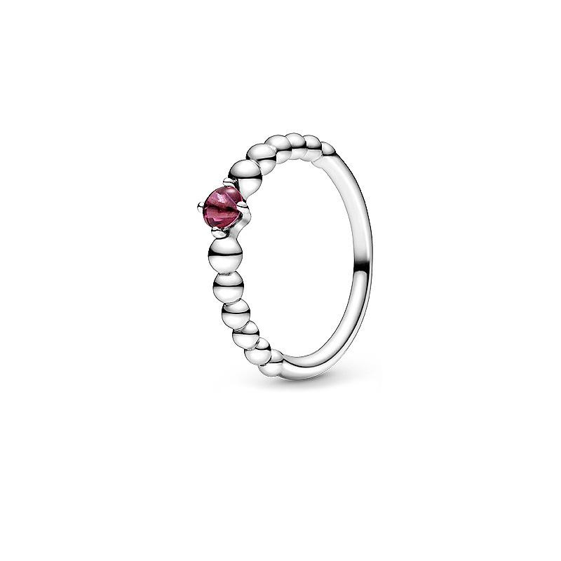December Layered Colorful Rings Zircon DIY Minimalist Accessories Chinese Style Design