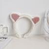 Autumn/Winter Plush Cartoon Heart Headband for Face Washing - Sweet Girly Hair Accessory