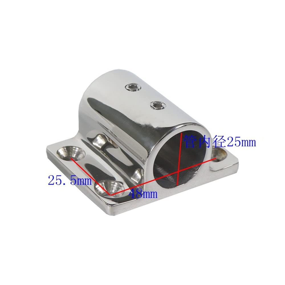 Hilitand Pipe Base, Boat, Mounting Base, Marine Pipe Base, Stainless Steel (for 1.0 Inch (25 Mm) Pipes