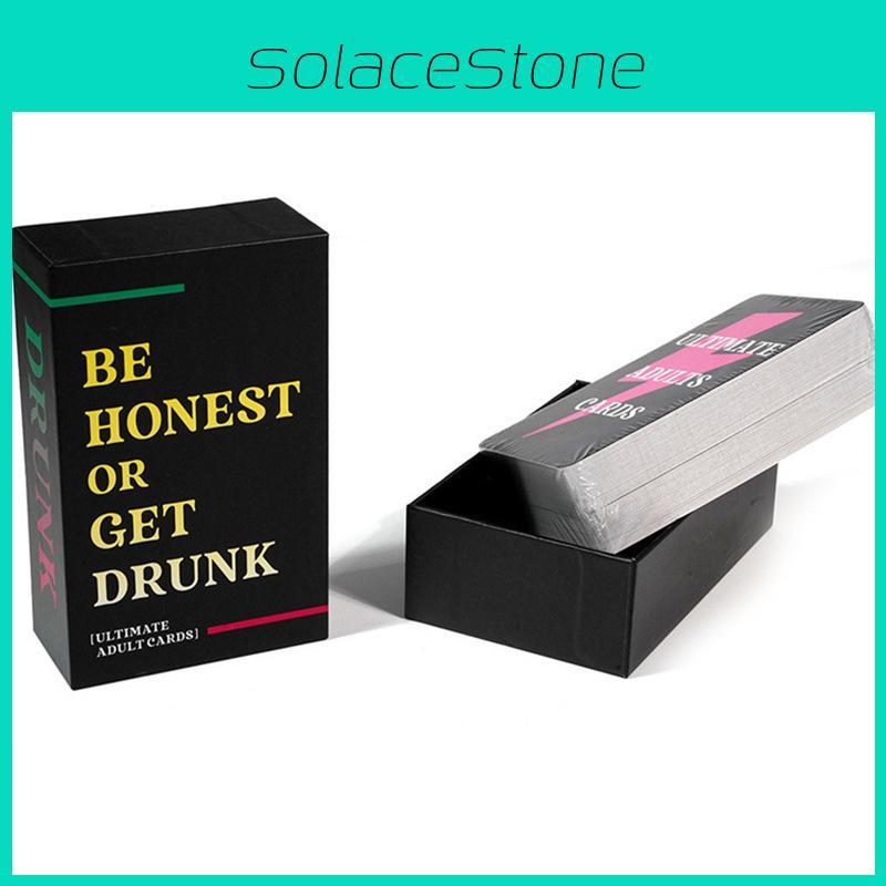 Be Honest Or Get Drink Card Game Set For Group Play And Party Entertainment