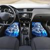 4pcs Dreamy White Tiger Pattern Car Floor Mat Set, Crystal Velvet Anti-slip Mat, 4pcs Universal, Decorate the Interior Space