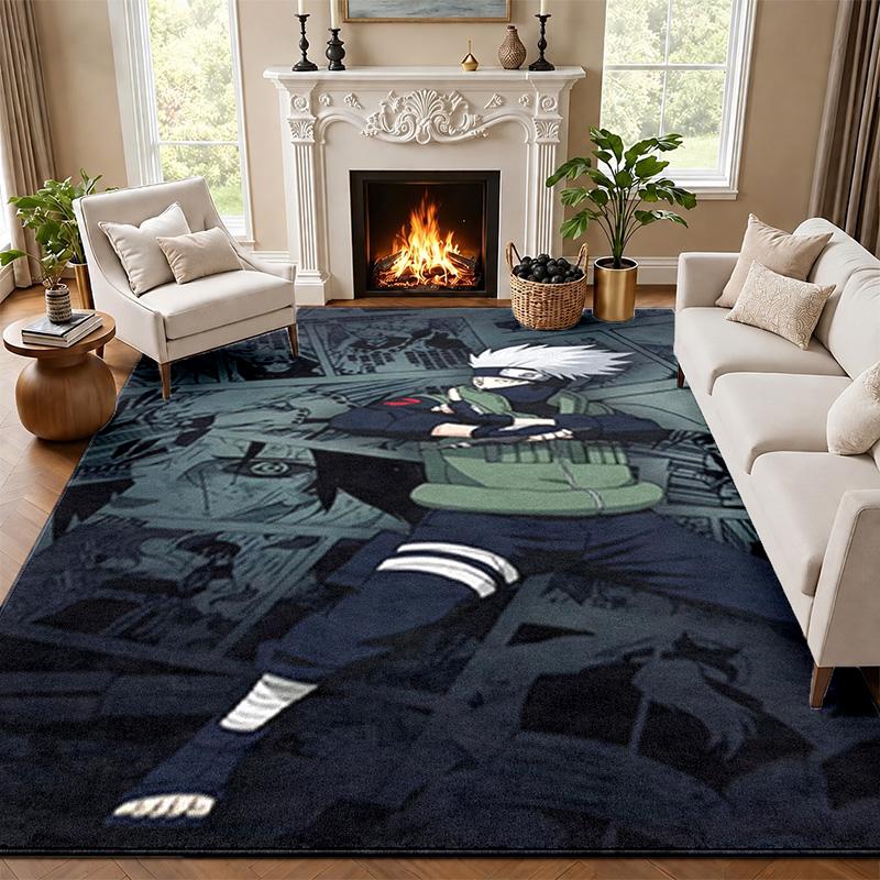 Naruto Carpet Door Mat for Living Room or Bedroom Protective Mat Under Chair Office Decoration Christmas Gift Birthday Present