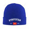 Knitted Hat Unisex Kyrgyzstan EST Independence Day For Unisex Women Boys Winter Autumn Beanie Cap Warm Bonnet