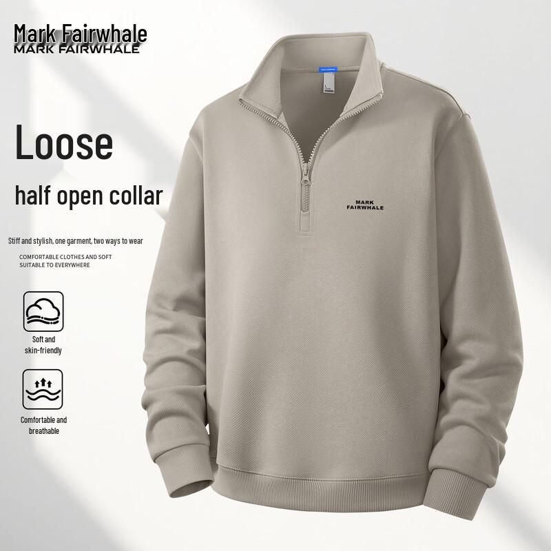 Mark Fairwhale Men's 2025 Half-Zip Stand-Collar Sweatshirt
