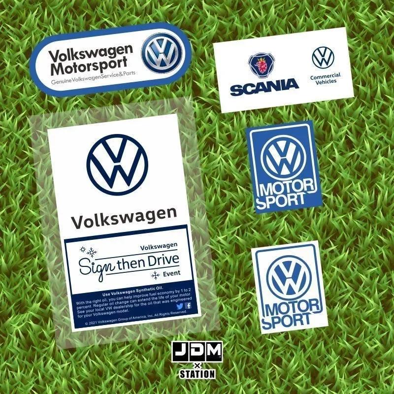 2025 Heiße JDM Statische Auto-Scheibenaufkleber Für Volkswagen Golf MK6 MK7 Passat Polo T5 Magotan Touran Scirocco Dekorative Embleme