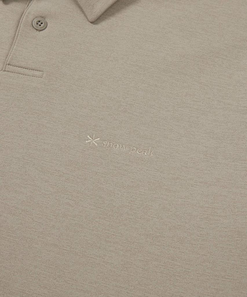SNOWPEAK APPAREL Polo Long Sleeve T-Shirt (S24Fmtps10) Beige Gray
