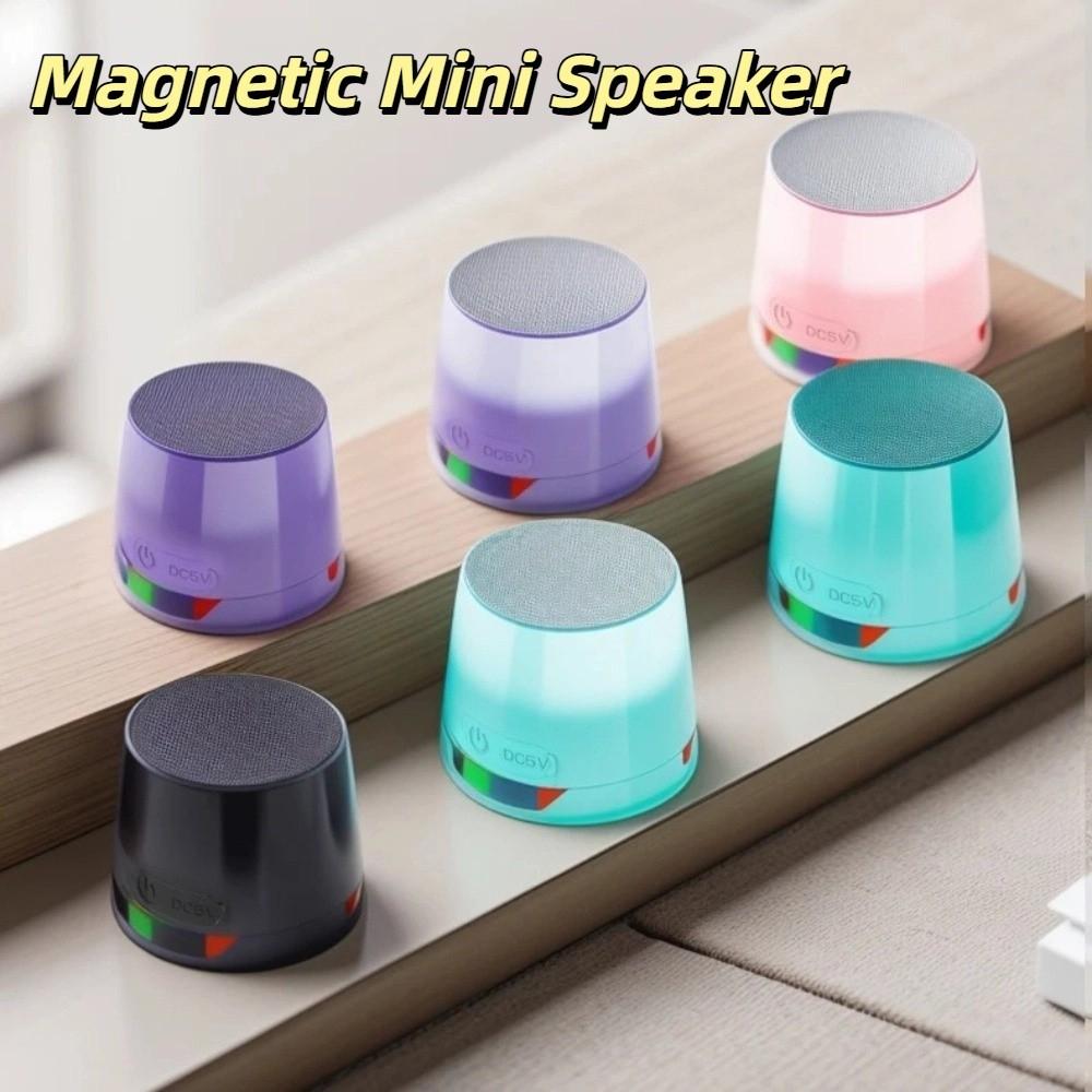 Tiefer Bass Magnetischer Mini-Lautsprecher Anti-Verloren Tragbare Soundbox RGB-Lichtlautsprecher Telefonständer