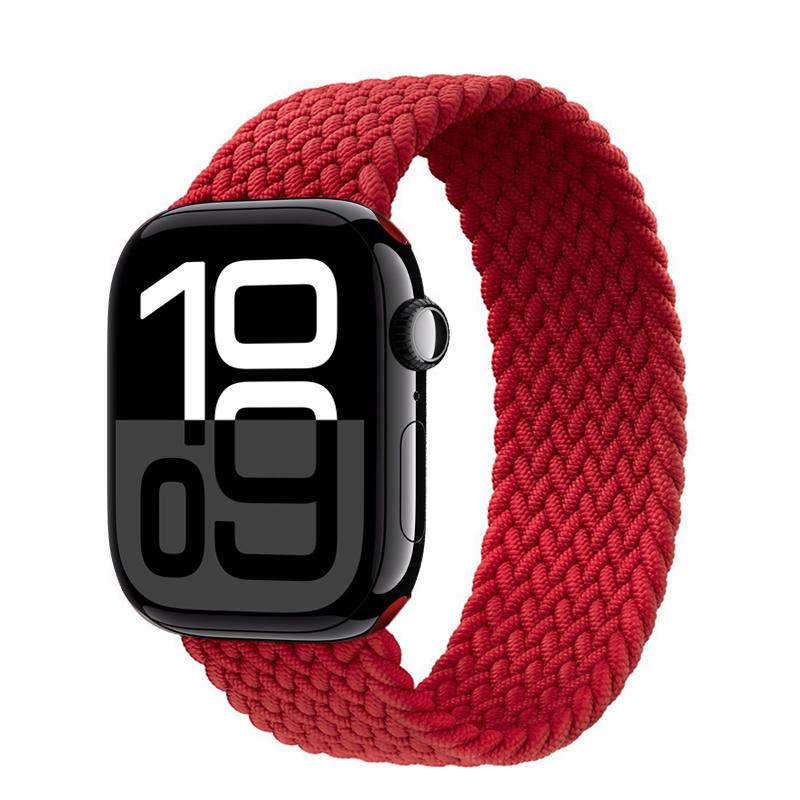 Straps For Apple Watch Bands 44mm 45mm 40mm 41mm 49mm 46mm 42mm Braided Solo Loop Correa Bracelet Iwatch Series 11 10 9 7 8 SE 6