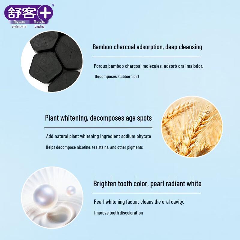 Saky Bamboo Charcoal & Pearl Whitening Toothpaste