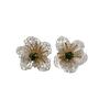 Simple And Sweet Handmade Art Flower Stud Earrings Temperament Elegant French Niche Design Exquisite Earrings Beautiful Earrings