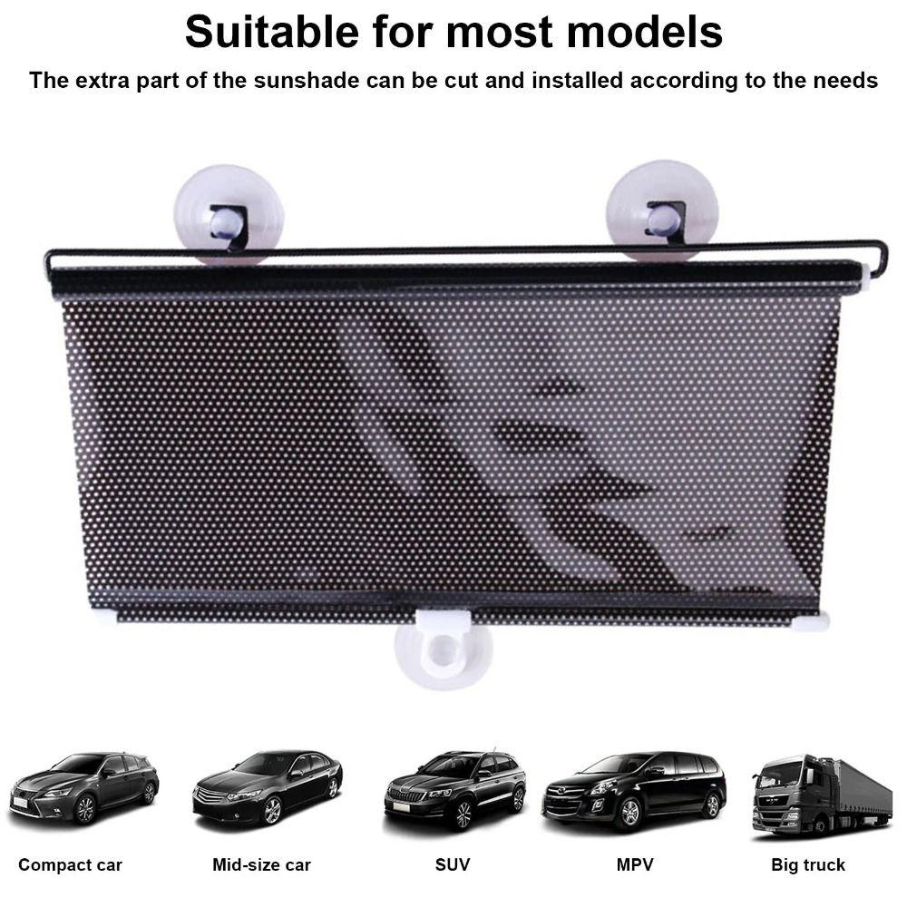 Glare Guard Car Sunshade Curtain Retractable Car Telescopic Curtain  Automobile
