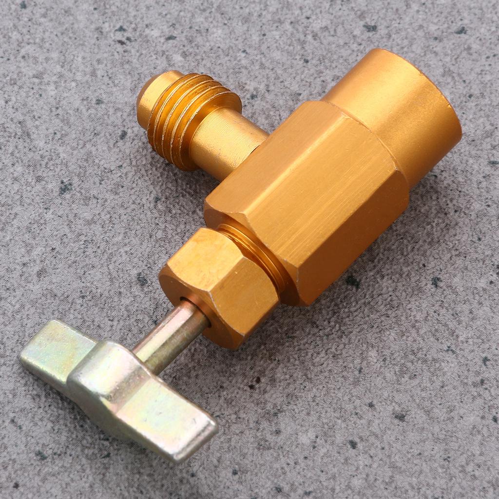 R134a AC Refrigerant Can Bottle Tap Opener Dispenser 1//2 ACME Thread