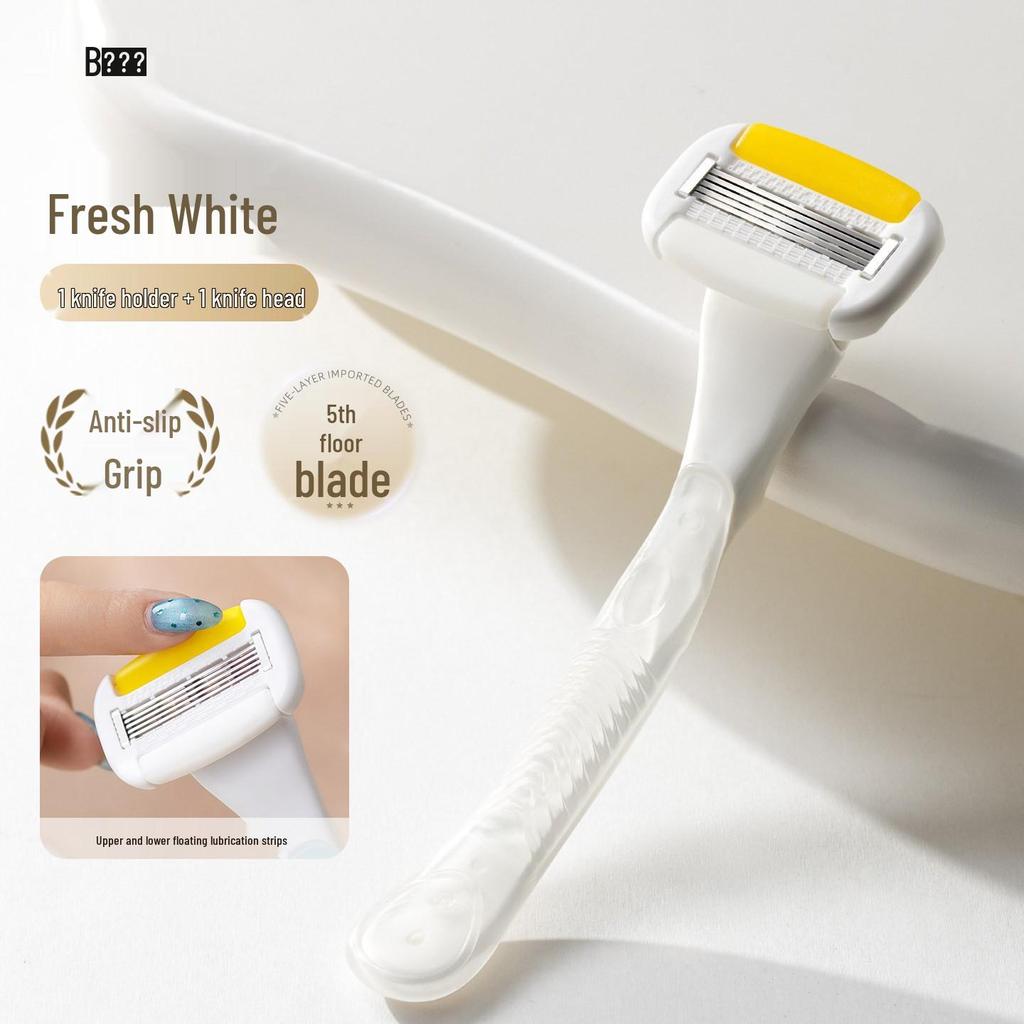 Aloe-Infused Ladies' Manual Razor for Underarms, Legs, and Bikini Area