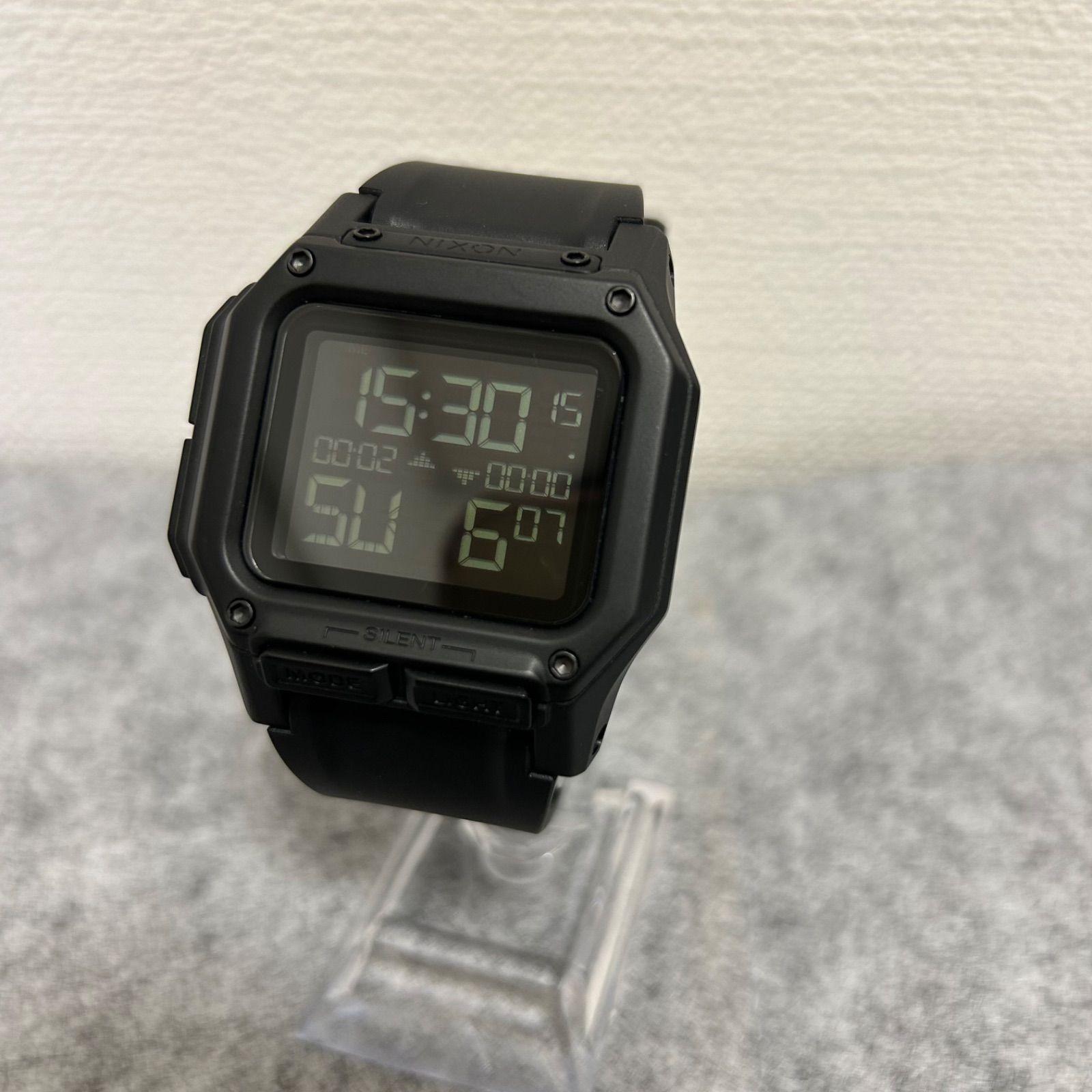 Used NIXON THE REGULUS Nixon Regulus All Black Digital Watch