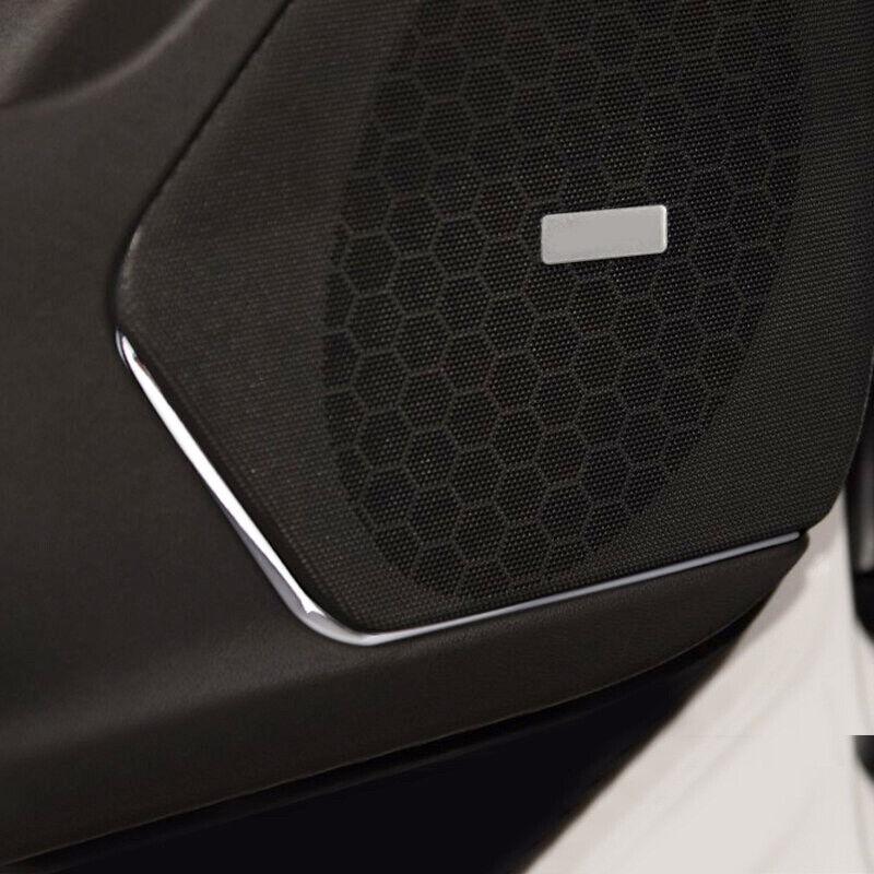 ABS Chrome Interior Car Door Speaker Sound Cover Trim for Cadillac XT5 2016-