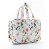 1Pc New Flower Patterned Four Fold Toiletry Bag with Hooks,Portable Travel and Wash Area Storage,Dry-wet Separation