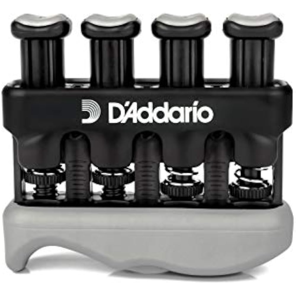 D'Addario Training Tool for Grip Strength Training, Hand Trainer with Tension Adjustment Screw, V...