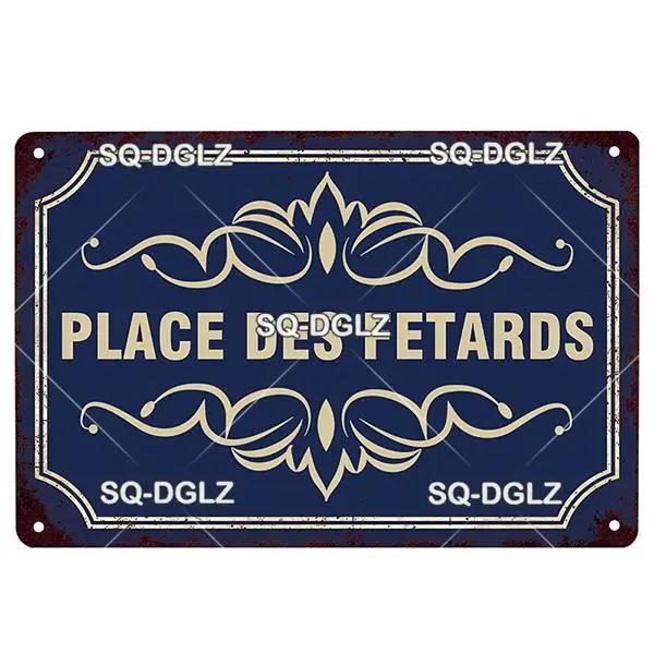 

Vintage French Retro Metal Tin Sign France Place Plaque for Bar Pub Club Wall Decor Decorative Iron Painting Plate 20x30cm