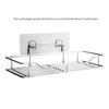 ABJI-Strong Adhesive Shower Caddy Adhesive Hooks 9Pack Replacement Sticker Hooks Basket Bathroom Shelf 6* 14Cm
