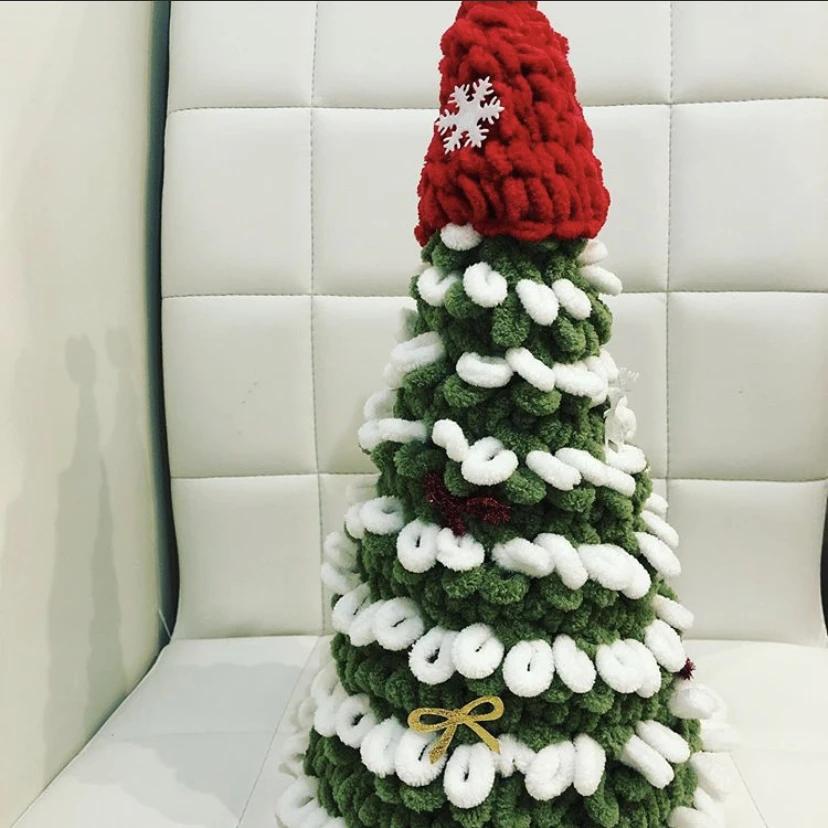 500g/Lot Hand Knitting Finger Loop Yarn Crochet Super Warm Puffy Circle Cotton Braided Rope Puffy Smart Polyester Sock Toy