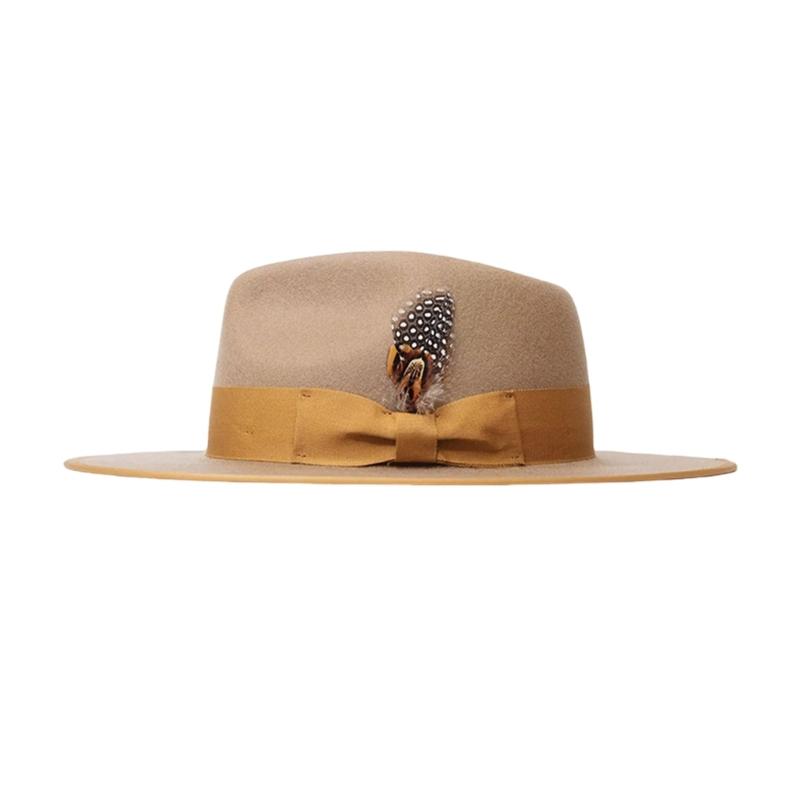 Шерстяная шляпа-панама Homburg Pork Pie Hat для женщин и мужчин Фотореквизит Western для мужчин и женщин Унисекс Одежда Головной убор
